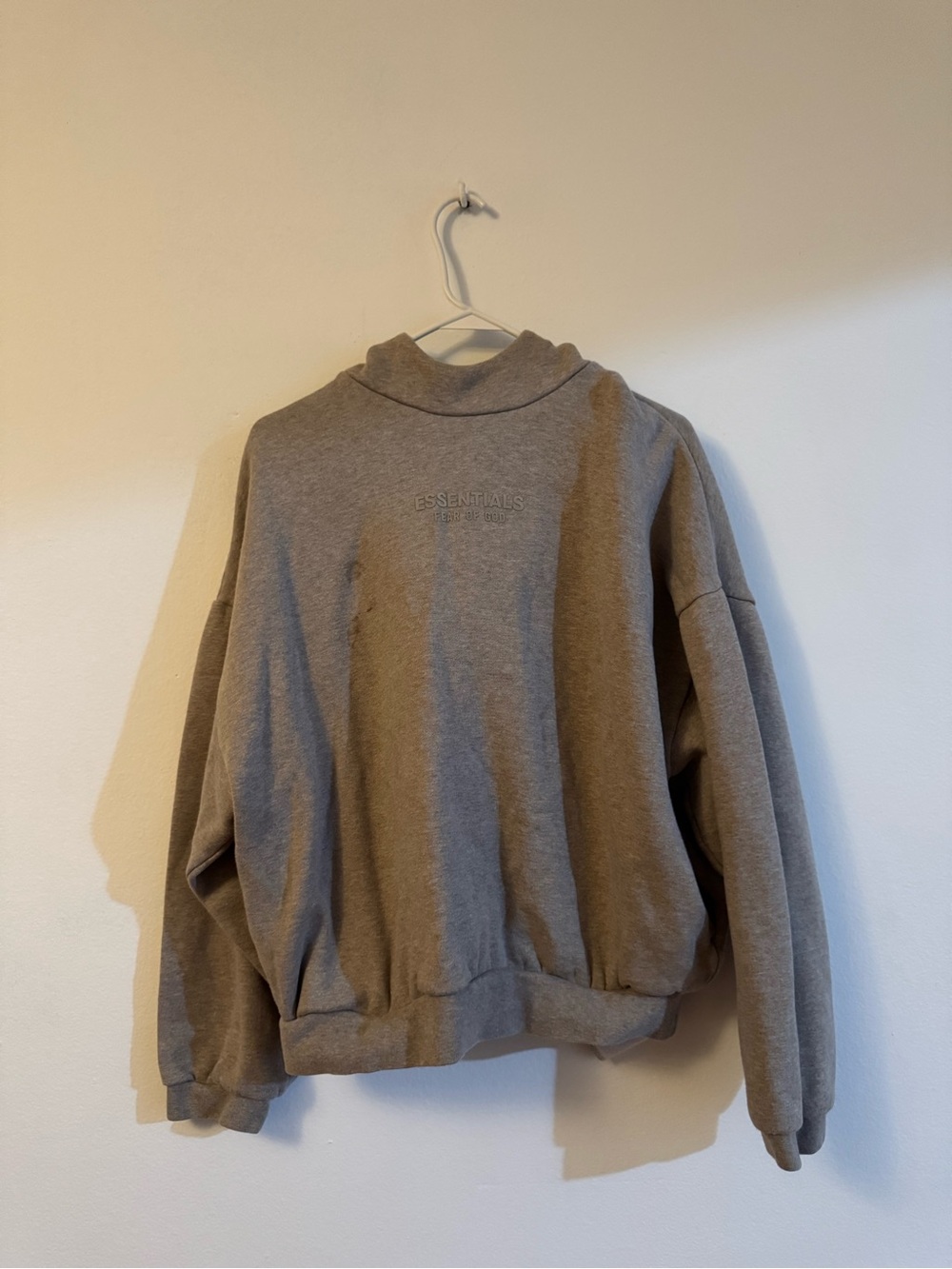 ESSENTIALS Taupe Crewneck Sweatshirt